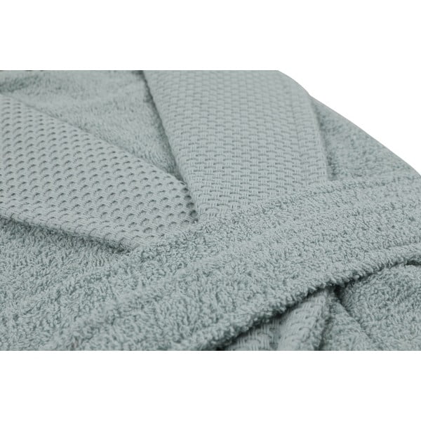 Памучен халат в ментов цвят размер M Cappa - Foutastic-image-1