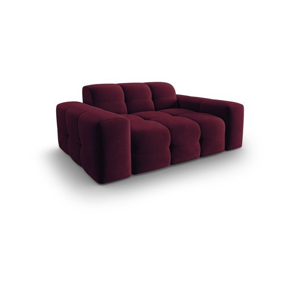 Диван от кадифе в цвят бордо 156 cm Kendal - Micadoni Home-image-3