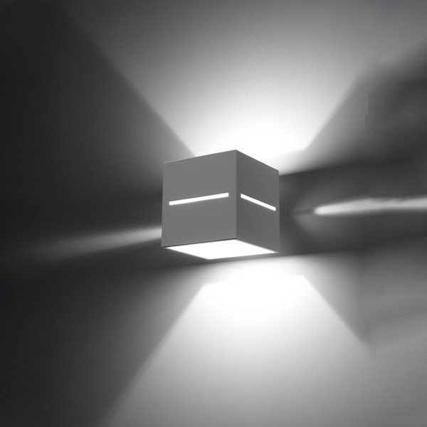 Бяла стенна лампа Lorum – Sollux-image-2