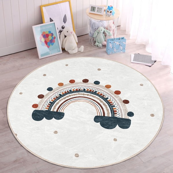 Кремав детски килим ø 120 cm Comfort - Mila Home-image-2