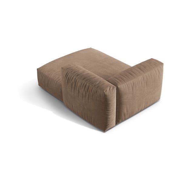 Светлокафяв кадифен модул за диван (десен ъгъл) Martina – Micadoni -image-2