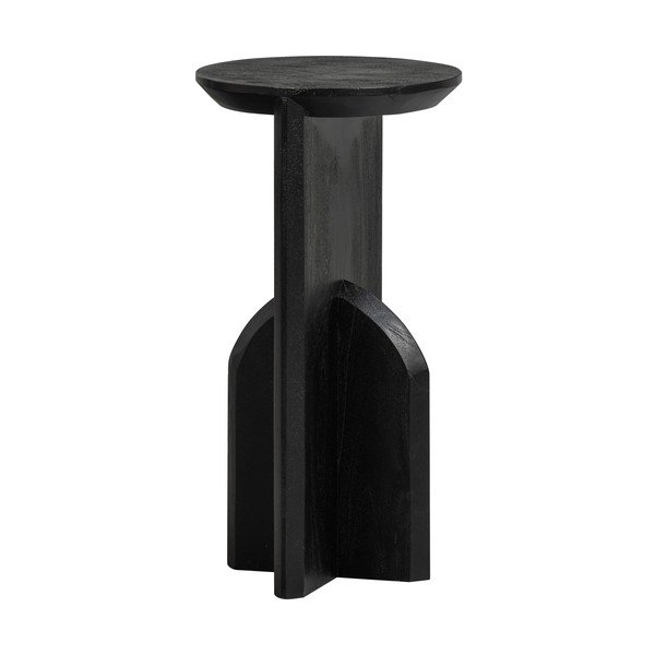 Кръгла странична масичка от масивна акация ø 30 cm Kioni – WOOOD-image-2