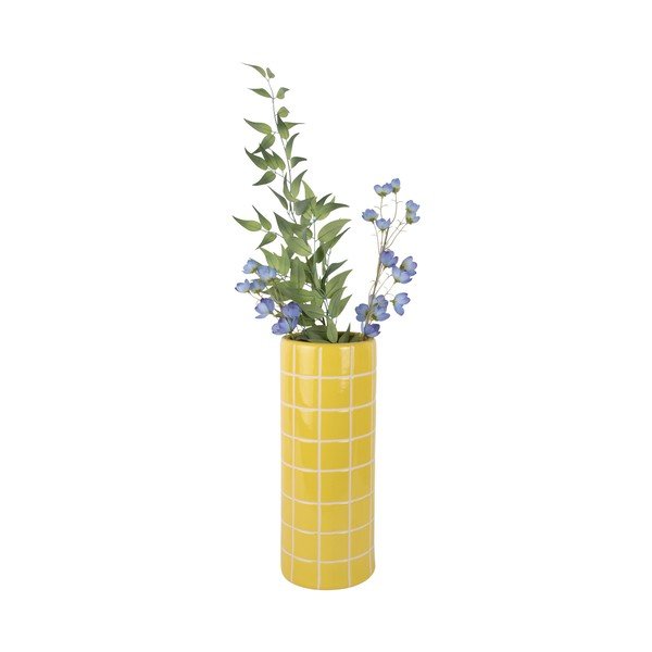 Жълта керамична ваза (височина 40 cm) Retro Tiles – PT LIVING-image-2