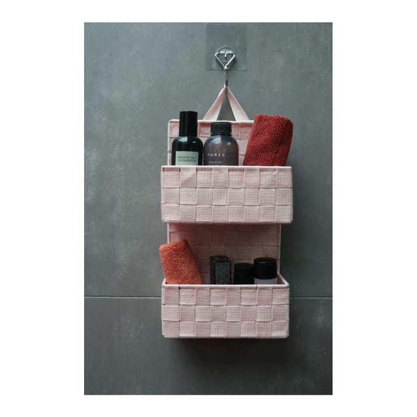 Светлорозова двуетажна висяща кошница Bristol - Compactor-image-1