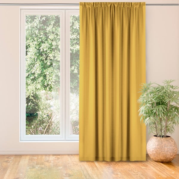 Завеса в цвят горчица 300x300 cm Carmena - Homede-image-1