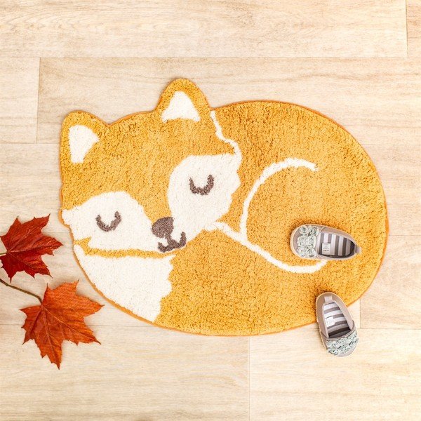Оранжев детски памучен килим , 46 x 60 cm Woodland Fox - Sass & Belle-image-2