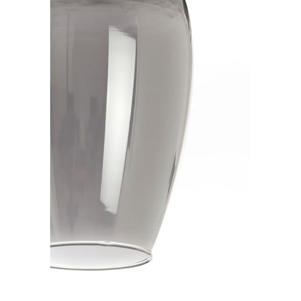 Тъмносиво и бронзово висящо осветително тяло със стъклен абажур ø 35 cm Lukaro – Light & Living-image-3