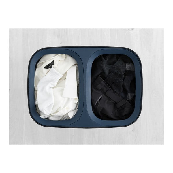 Антрацит текстилен/пластмасов кош за пране Tota – Joseph Joseph-image-4