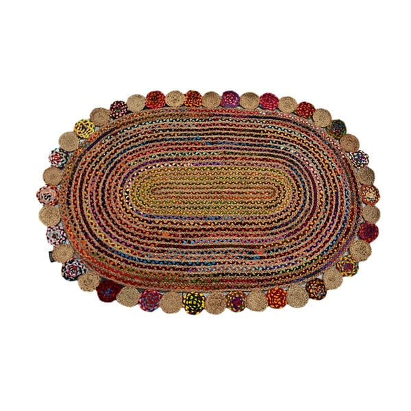 Ръчно тъкан килим от юта Roberta Rachel, 90 x 160 cm - Bakero