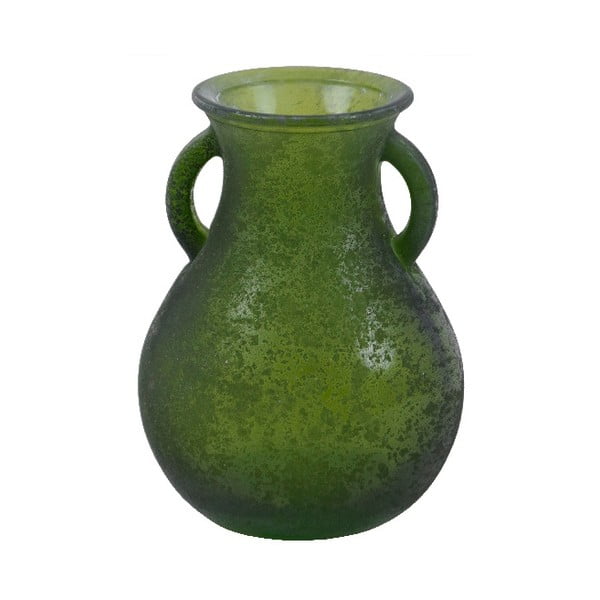Зелена ваза от рециклирано стъкло Cantaro, височина 16 cm - Ego Dekor