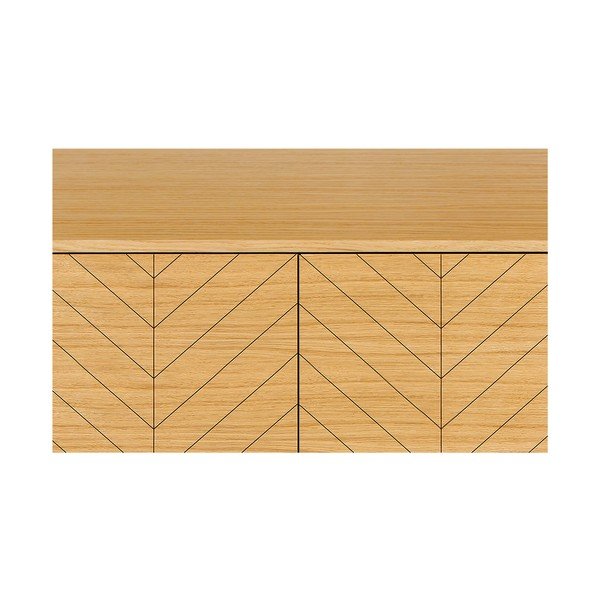 Комод с чекмеджета от дъбова дървесина Херингбон Camden - Woodman-image-1
