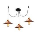 Висящо осветително тяло в меден цвят с метален абажур ø 114 cm Manavgat – Opviq lights