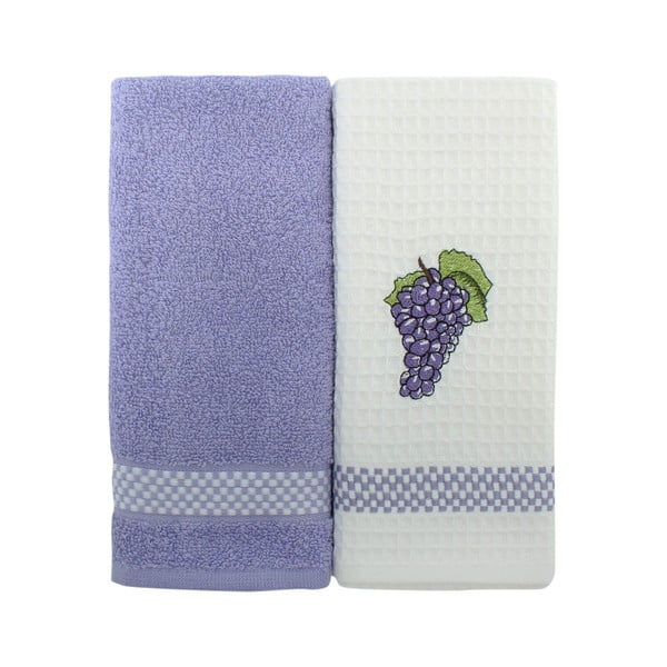 Комплект от 2 кърпи за ръце Grapes - Esil Home