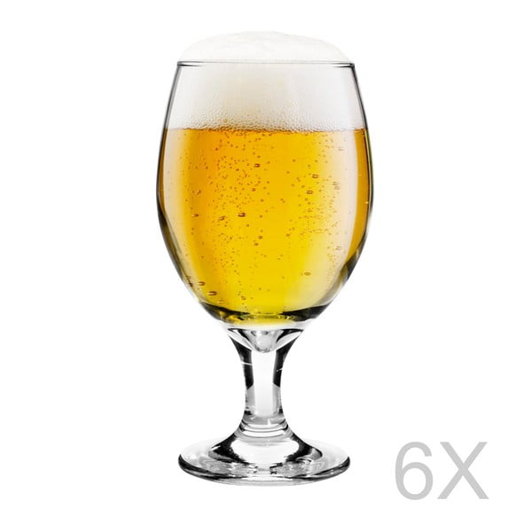 Sada 6 pivních sklenic Bistro