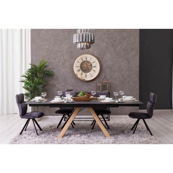 Керамична сгъваема маса за хранене 90x160 cm Azur - Marckeric-image-1