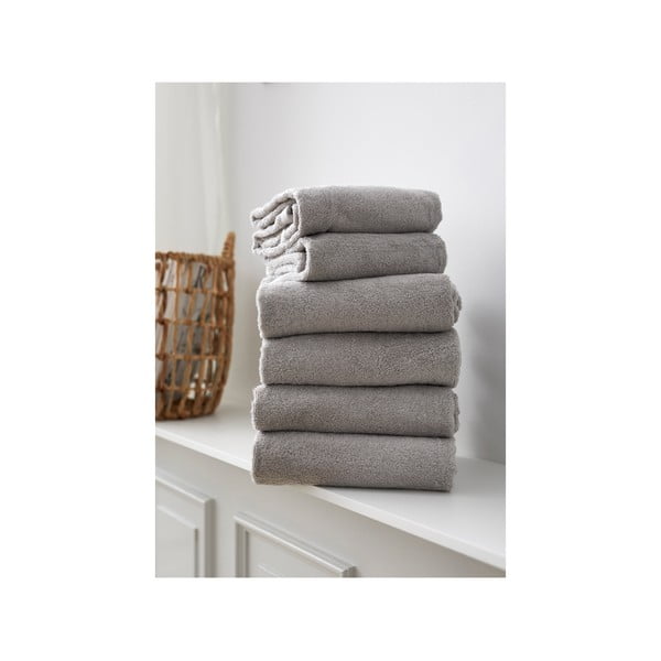 Светлосива памучна кърпа от тери 30x30 cm Comfort – Södahl-image-4