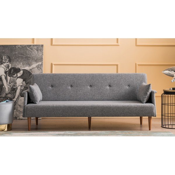 Сив разтегателен диван Julia Navan - Balcab Home-image-1