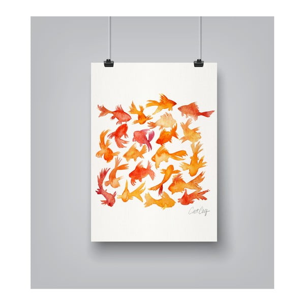 Plakát Americanflat Goldfish by Cat Coquillette, 30 x 42 cm