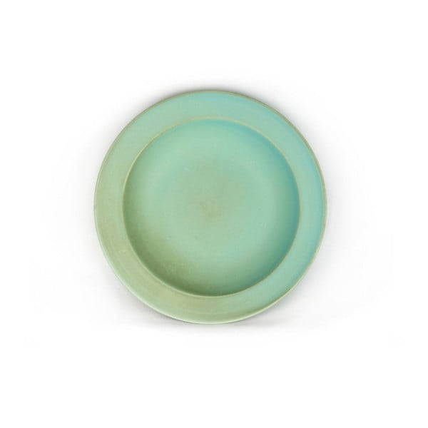 Modrozelený keramický talíř Made In Japan Basic, ⌀ 21,5 cm