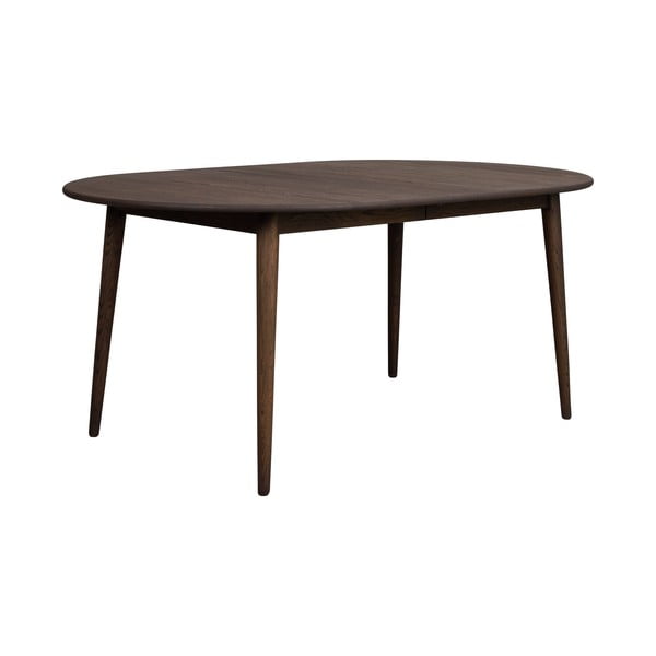 Тъмнокафява сгъваема трапезна маса от масивен дъб 105x170 cm Tyler – Rowico-image-4