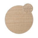 Кръгъл килим от юта в естествен цвят ø 200 cm Bouclé Jaipur – Hanse Home