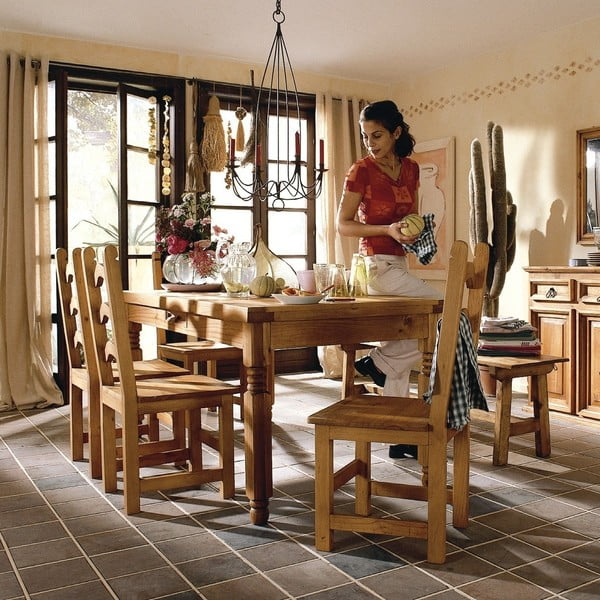 Jídelní stůl SIT z voskované borovice, 170 cm