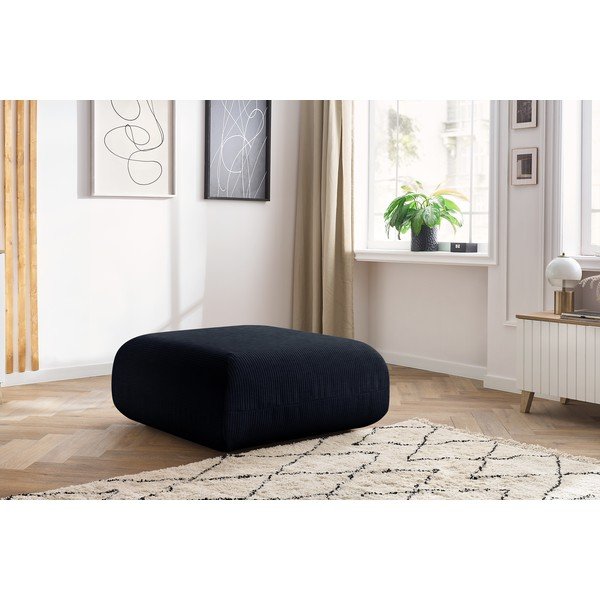 Тъмносиня велурена табуретка Lecomte - Bobochic Paris-image-4