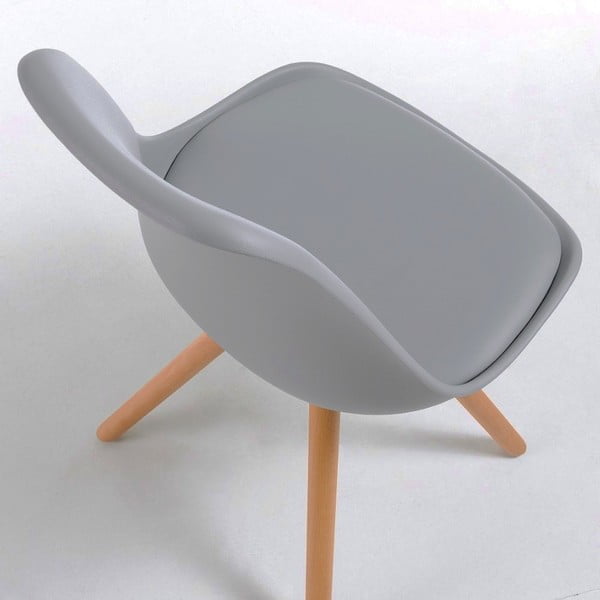 Сив стол с букови крака Bonami Essentials Lumos - loomi.design-image-2