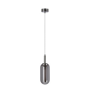 Антрацит LED висящо осветително тяло със стъклен абажур ø 13 cm Fiuggi – Candellux Lighting