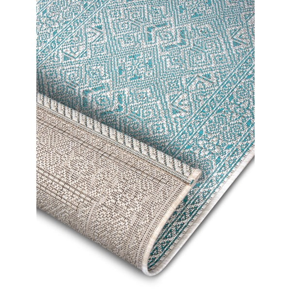 Тюркоазена и бежова пътека за открито, 70 x 300 cm Cuadrado - NORTHRUGS-image-4