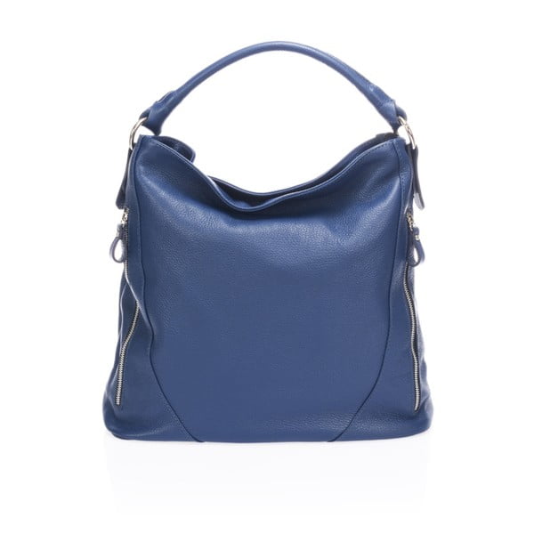 Синя кожена чанта Heross - Markese