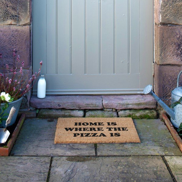 Изтривалка от кокосови влакна 40x60 cm Home Is Where the Pizza Is – Artsy Doormats-image-4