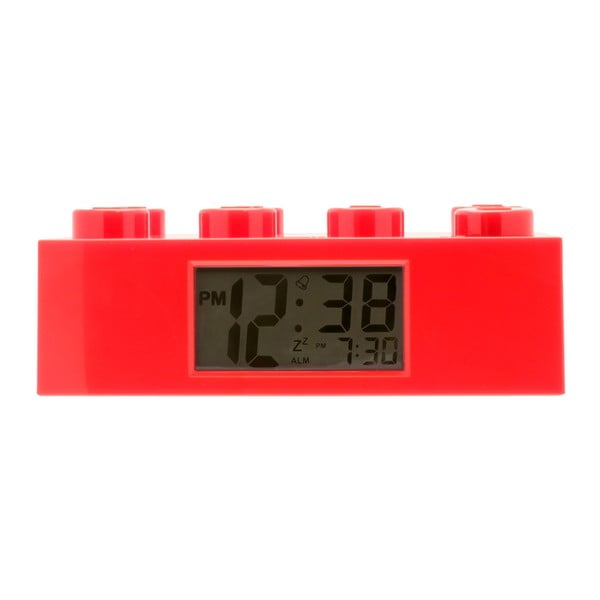 Червен часовник с аларма Brick - LEGO®