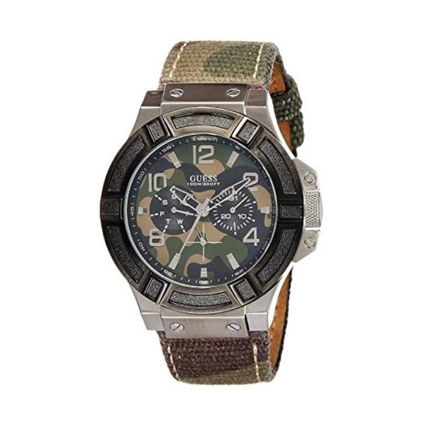 Мъжки часовник с каишка от неръждаема стомана в сребристо W0407G1 - Guess