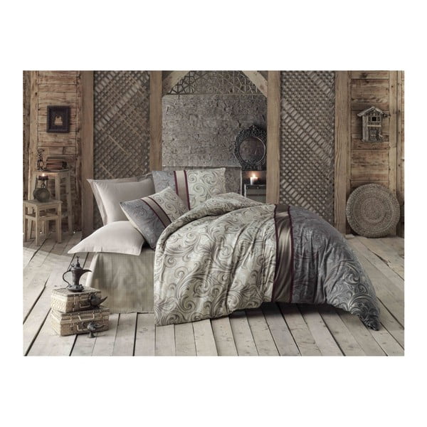 Двойно спално бельо с чаршаф , 200 x 220 cm Basilisk - Mijolnir