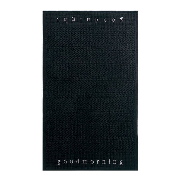 Koupelnová předložka Good Morning Black, 60x100 cm