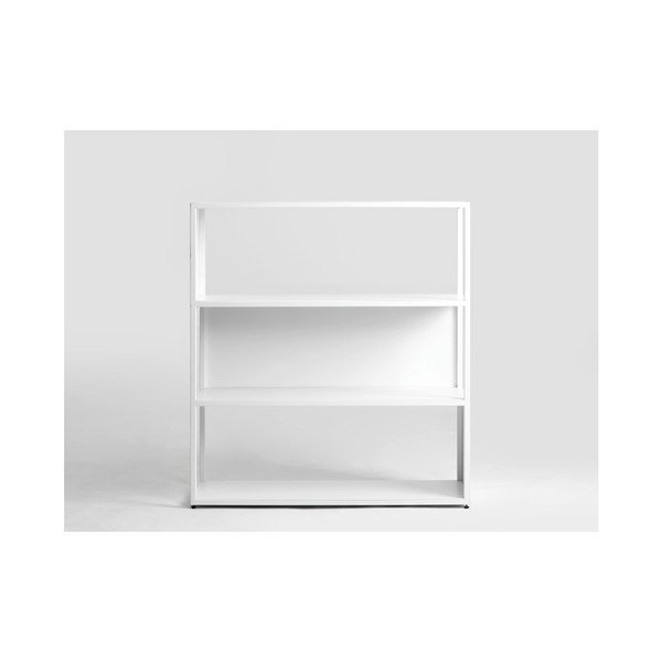 Бяла етажерка за книги Custom Form Hyller Side, височина 110 cm - CustomForm-image-2