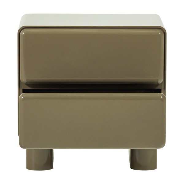 Зелено гланцово нощно шкафче Lustra – WOOOD-image-3