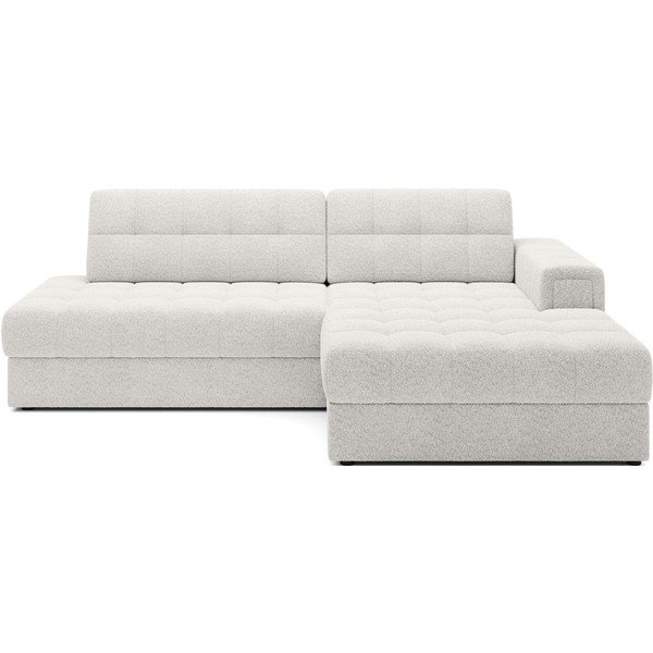 Кремав разтегателен ъглов диван от букле (десен ъгъл) Blezalt – ELTAP