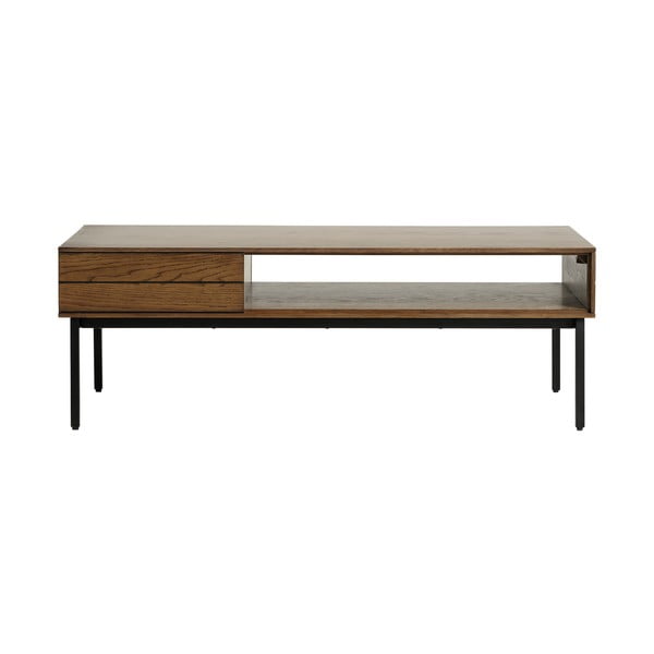 Кафява масичка за кафе с дъбов плот 62x120 cm Modica – Unique Furniture