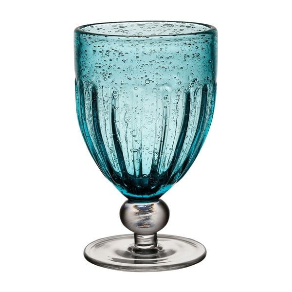 Modrá sklenice na nožičce Côté Table Saba