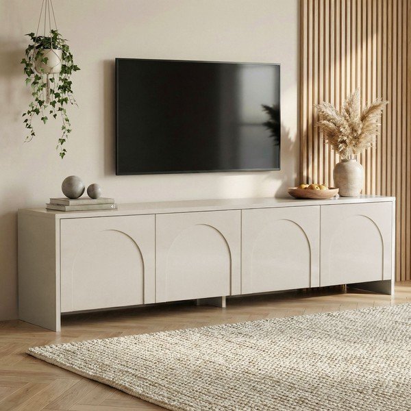 Кремава маса за телевизор 180x45x32 cm Aurelia – Kalune Design-image-1