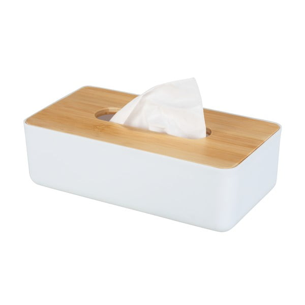 Пластмасово-бамбукова кутия за носни кърпички Rotello - Wenko