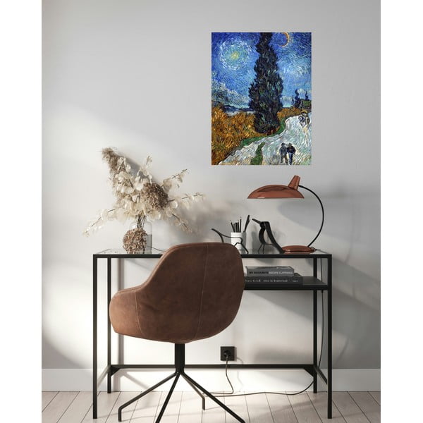 Репродукция на картина 45x60 cm Country road in Provence by night - Fedkolor-image-1