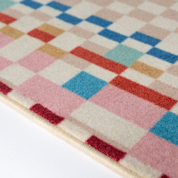 Килим със смес от вълна 180x230 cm Checkered Border – Flair Rugs-image-4