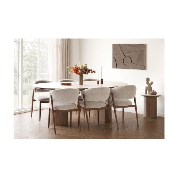 Кръгла странична масичка с керамичен плот ø 45 cm Delphi – House Nordic-image-2