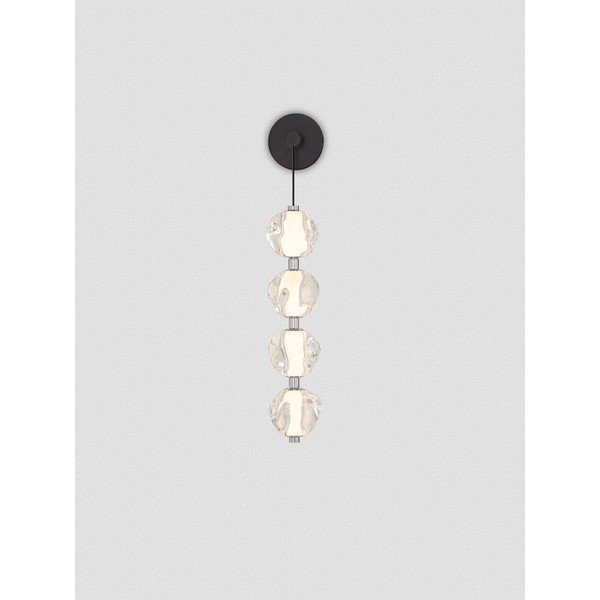 Матово черно метална LED стенна лампа Ifos – Nova Luce-image-3