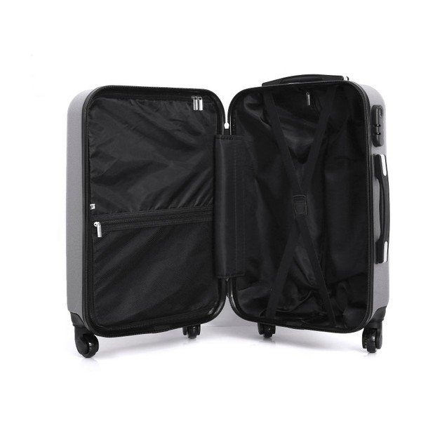 Cestovní kufr ve stříbrné barvě Hero Lipari, 37 l-image-1