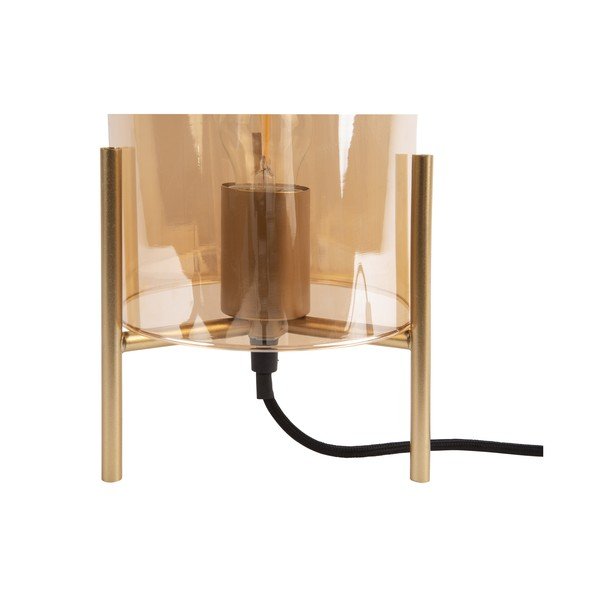 Стъклена настолна лампа в златист цвят Bell - Leitmotiv-image-3