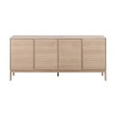 Нисък скрин от дъб  в естествен цвят 180x80 cm Linley – Actona